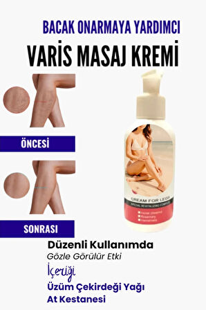 Var.is Bölgesi Için Bacak Onarmaya Yardımcı Ve Besleyici Varison Masaj Kremi 100 ml