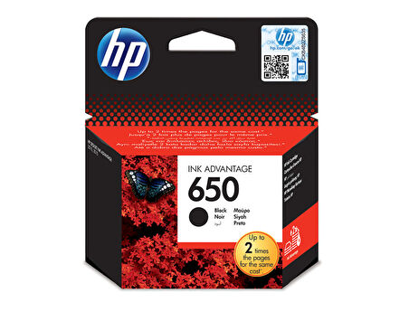 HP 650 SİYAH ORJİNAL MÜREKKEP KARTUŞ FATURALI