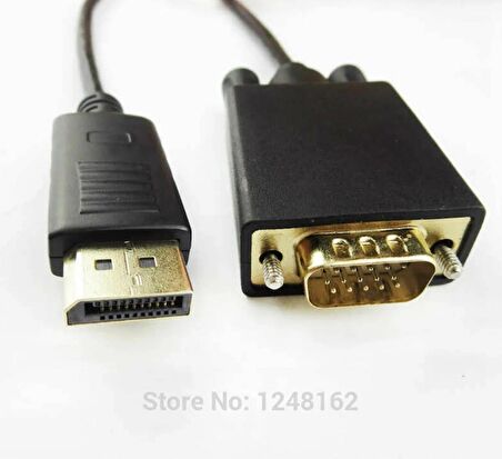 1.8 Metre Display Port To Vga Kablo V1.1 displayport vga kablo