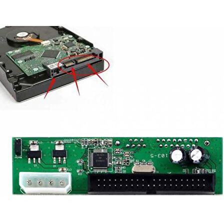 SATA Pata IDE 7 + 15Pin 3.5/2.5 SATA HDD DVD Pata to Sata