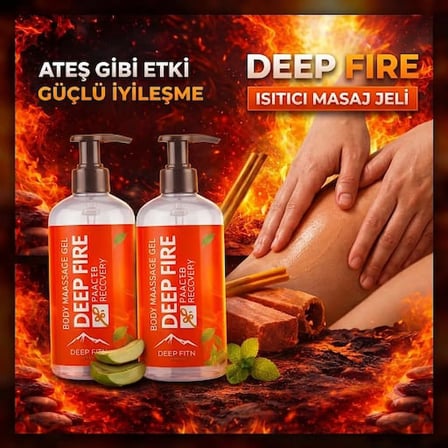 HBPAVM Deep Fire Isıtıcı Masaj Jeli 100 ml Okaliptüs Esanslı Tüm Ciltler İçin