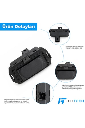 Renault Megane 2 ve Laguna 2 Uyumlu Bagaj Açma Düğmesi Butonu Switch OEM 7701472930 98091103