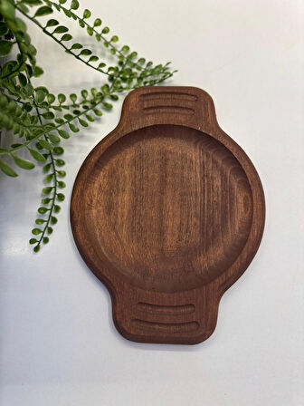 HBS Art Design içi 14 CM SAHAN ALTLIGI KAYIN AGACI MASİF AHŞAP SUNUM