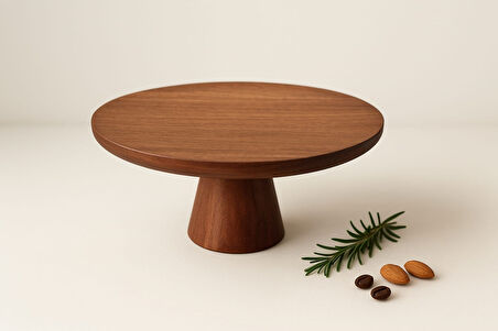 HBS Art Design 24 CM PASTA STAND AYAKLI SUNUM TAHTASI KAYIN MASİF