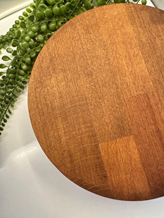 HBS Art Design 24 CM PASTA STAND AYAKLI SUNUM TAHTASI KAYIN MASİF
