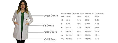 Klasik Yaka Kadın Doktor Önlüğü Hemşire