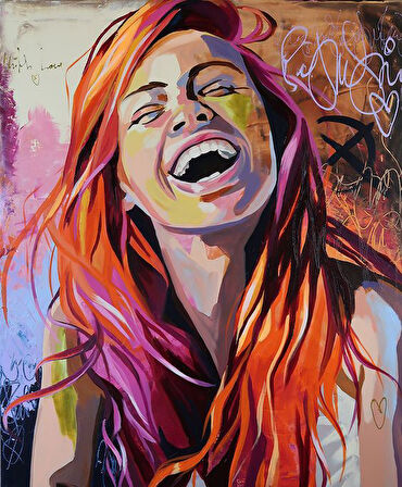 Gülümse Sadece 2 Çerçevesiz 40x50 Sayılarla Boyama Hobi Seti