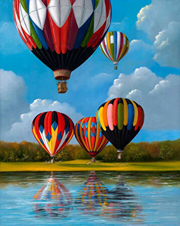 Hayallere Yolculuk Çerçevesiz 40x50 Sayılarla Boyama Hobi Seti