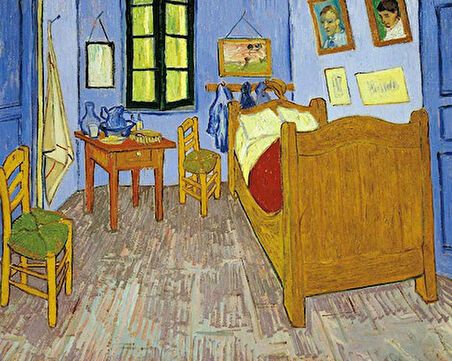 Van Gogh Yatakodası Çerçevesiz 50x65 Sayılarla Boyama Hobi Seti