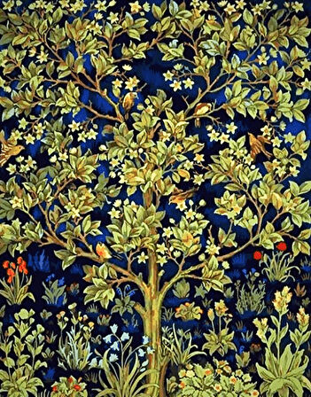 William Morris Hayat Ağacı Çerçevesiz 70x90 Sayılarla Boyama Hobi Seti