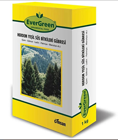 Evergreen Herdem Yeşil Ağaç Ve Çalılar İçin Fidan Gübresi 15-8-8 - 1 KG