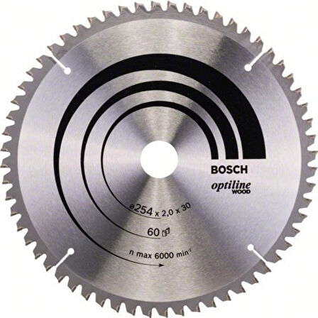 Bosch Optiline Wood 254 x 30 Mm 60 Diş 2608640436