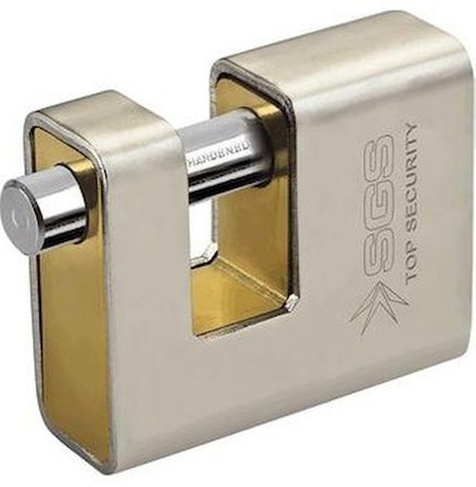 SGS Çelik Korumalı Kayar Milli Asma Kilit 80Mm Sgs1371 (1 Adet)