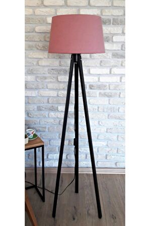 Masif 3 Ayak Antik Serisi,tripod Lambader (Pembe-siyah Ayak)