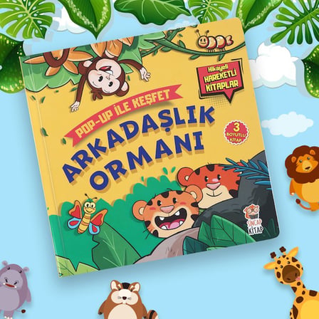 Sincap Kitap Arkadaşlık Ormanı - Pop-up İle Keşfet (Hikayeli Hareketli Kitaplar) - M. Sacide Kafalı
