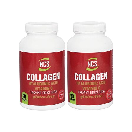 Ncs Hidrolize Collagen Hyaluronic Acid Vit C 90 Tablet x 2 Adet