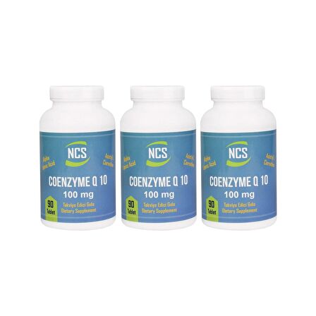 Ncs Coenzyme Q-10 100 Mg 90 Tablet x 3 Adet