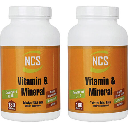 Ncs Vitamin Mineral Multivitamin 180 Tablet x 2 Adet