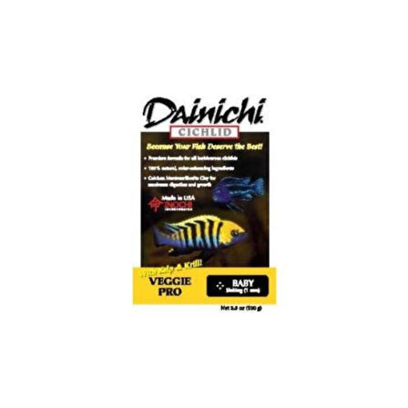 Dainichi Cichlid Veggie Pro (3Mm) 100Gr Açık