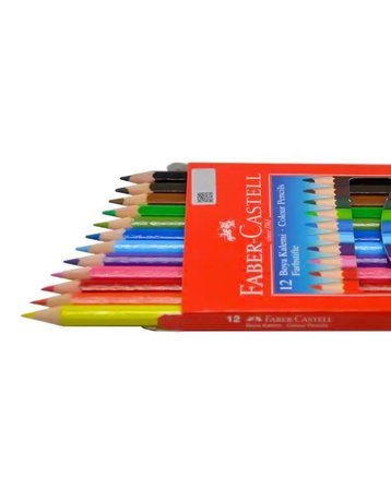 Faber Castell Kuru Boya Kalemi 12 li 3 Adet