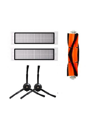srfn ticaret Roborock S50/S55 Uyumlu Akıllı Süpürge Filtre Seti 5 Parça