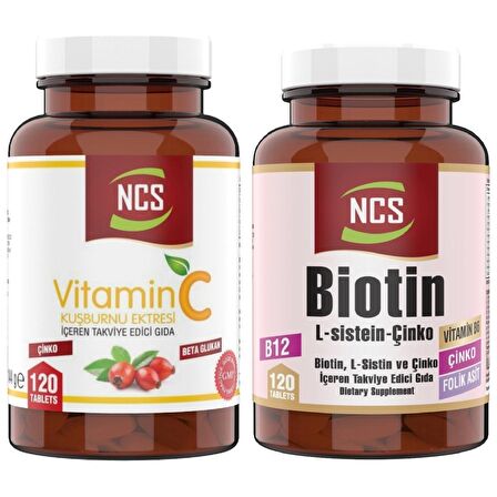 Ncs Vitamin C 1000 Mg 120 Tablet Biotin 120 Tablet Çinko