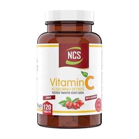 Ncs Vitamin C 1000 Mg Beta Glukan 120 Tablet Kalsiyum Magnezyum Çinko 120 Tablet
