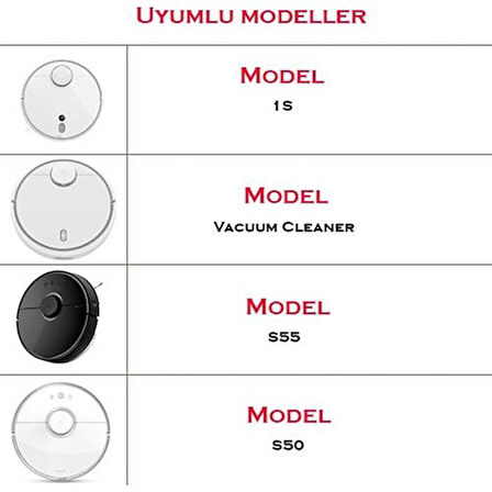 srfn ticaret Roborock S50/S55 Uyumlu 2li Yan Fırça