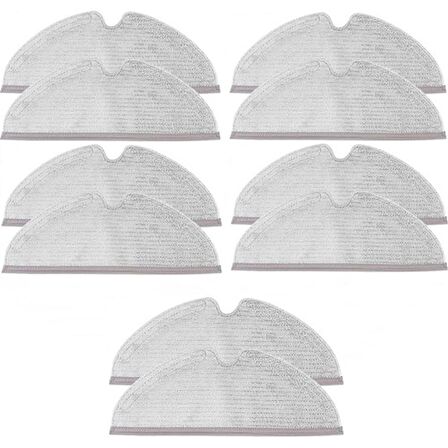 Roborock S50 S55 Uyumlu 10LU Mop Fiber Bezi