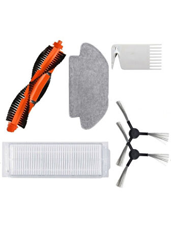 Xiaomi Vacuum Mop Pro (STYTJ02YM)/ 12S/2S Uyumlu 6 Parça Filtre Fırça Mop Tarak Seti