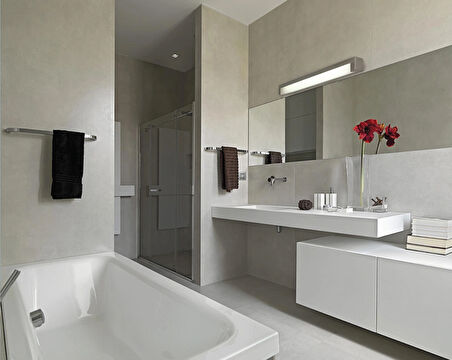 Pamir Ayna Üstü Modern Led'li Aplik, Beyaz Gövde, 8W, 6500K Beyaz Işık