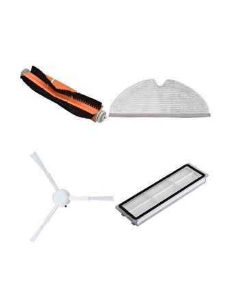 Ekstore Xiaomi 2C Uyumlu Akıllı Robot Süpürge 4 Parça Set
