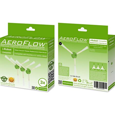 Aeroflow İ-Robot İ3 Uyumlu Yan Fırça 3'Lü Paket