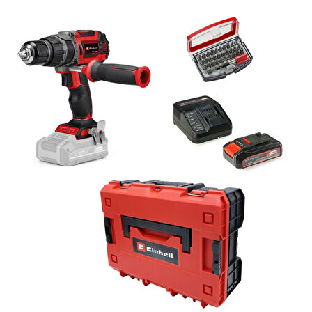 Einhell Tp-Cd 18/60 Li-I Bl Solo +1 x 2.5 Ah Akü ve 32 Parça Bits Uç Seti (Çantalı)