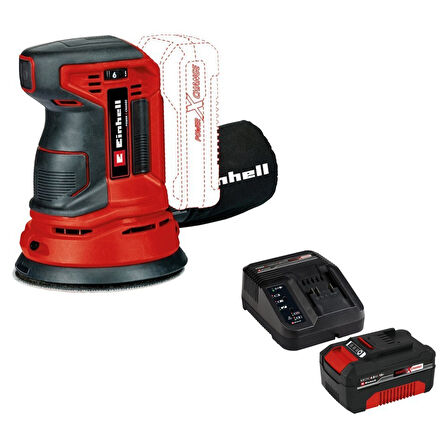 Einhell Te-Rs 18 Li-Solo Eksantrik Zımpara + 1 x 4 Ah Starter Kit Akü ve Şarj Aleti