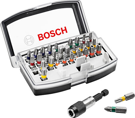 Bosch Gsb 185-LI 2 x 2.0AH Çift Akülü Darbeli Matkap + 32 Parça Bits Uç Seti