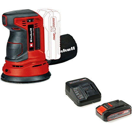 Einhell Te-Rs 18 Li-Solo Eksantrik Zımpara + 1 x 2.5 Ah Starter Kit Akü ve Şarj Aleti