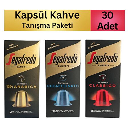 Segafredo Zanetti Kapsül Tanışma Seti (Nespresso Uyumlu) 30 Adet