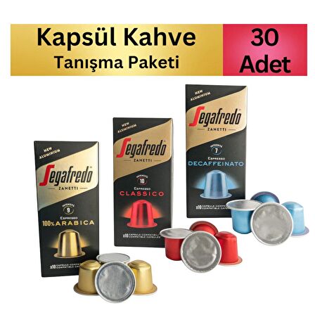 Segafredo Zanetti Kapsül Tanışma Seti (Nespresso Uyumlu) 30 Adet