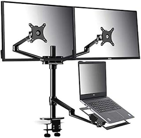 10-27 Notebook Stand ve Vesa Monitör Tutucu Çift Kol