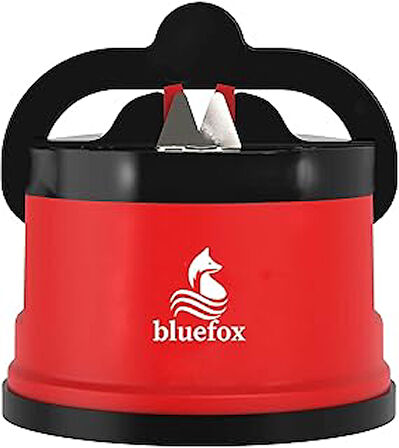 Bluefox PowerGrip'li Bıçak Bileyici - Vantuzlu Vakumlu, Serbest Ellerle Kullanılabilen Tungsten Carbide Bıçak Bileme Aleti