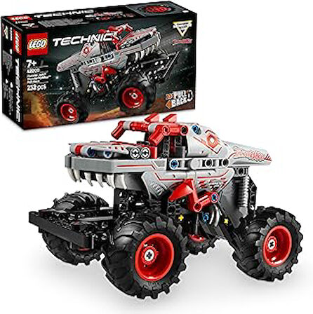 Technic Jam ThunderROARus Çek-Bırak Oyuncak Kamyon – Yaratıcı Oyunları Seven 7 Yaş ve Üzeri Erkek ve Kız Çocukları için Araç Yapım Seti, Hediye Fikri 42200