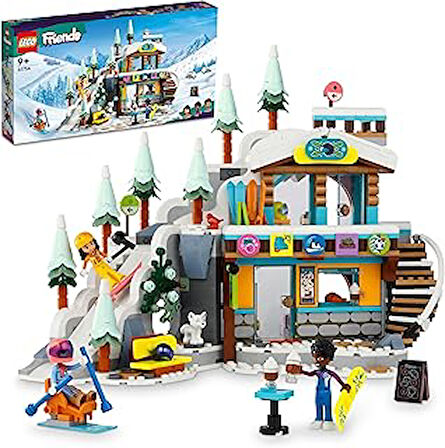 LEGO® Friends Kayak Pisti ve Kafe 41756-9 Yaş ve Üzeri Çocuklar için Yaratıcı Oyun Aksesuarları, 3 Mini Oyuncak Bebek ve Oyuncak Köpek İçeren Yaratıcı Oyuncak Yapım Seti