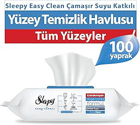 Easy Clean Çamaşır Suyu Katkılı Yüzey Temizlik Havlusu, 100 Yaprak