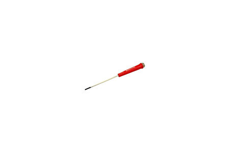 İzeltaş 4500174100 Elektronikçi Tip Klemens Düz Uçlu Tornavida, Kırmızı, 4 X 100 mm