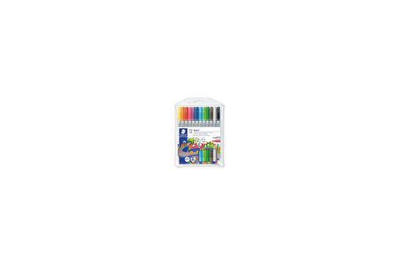 Staedtler 320 Nwp12 Noris Clup Çift Uçlu Keçeli Kalem 3.0 1.0 mm 12'li