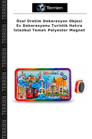 Özel Üretim Dekorasyon Objesi Ev Dekorasyonu Turistik Hatıra İstanbul Temalı Polyester Magnet