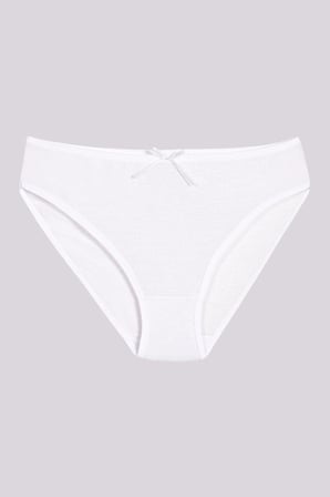 Yıldız 3910 Kadın Premium Beyaz Bambu Nefes Alabilen Likralı Yumuşak Kumaş Bikini Külot