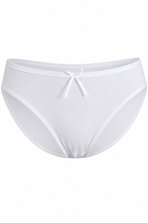Yıldız 3910 Kadın Premium Beyaz Bambu Nefes Alabilen Likralı Yumuşak Kumaş Bikini Külot