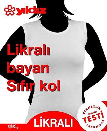 Yıldız 2235 Likralı Sıfır Kol Kadın Atlet